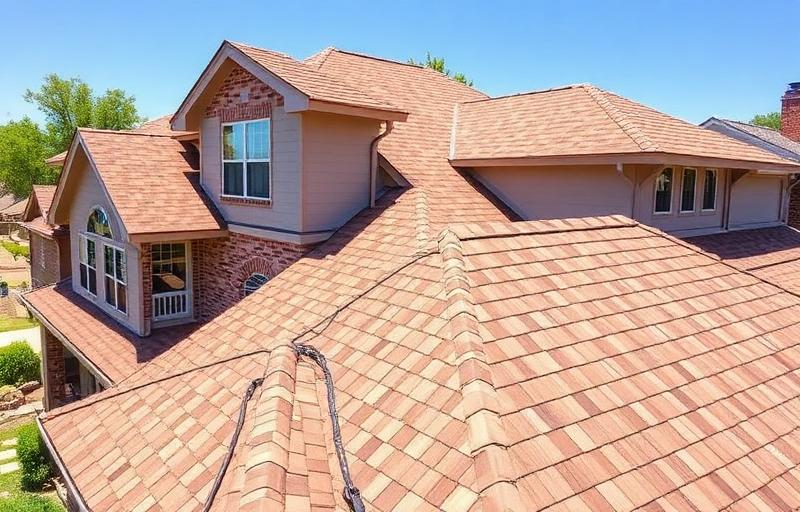 New GAF Timberline HDZ architectural shingle roof in Weathered Wood on a Canyon Creek home in Richardson, TX