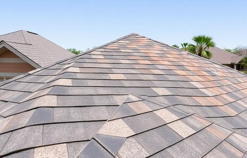 Hail-damaged shingles repaired on a Heights Park roof in Richardson, TX